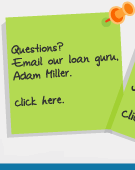 Any questions? Email our loan guru, Adam Miller
